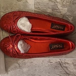 GUC Red Glitter Ballerina Flat shows Medium (8)